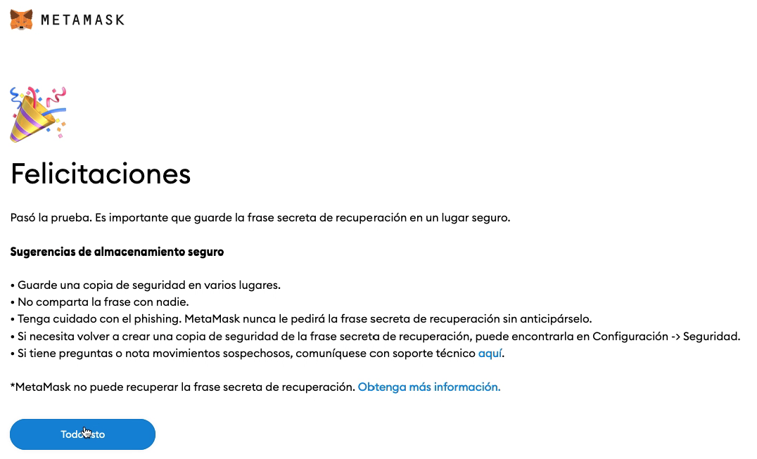 importar a Metamask