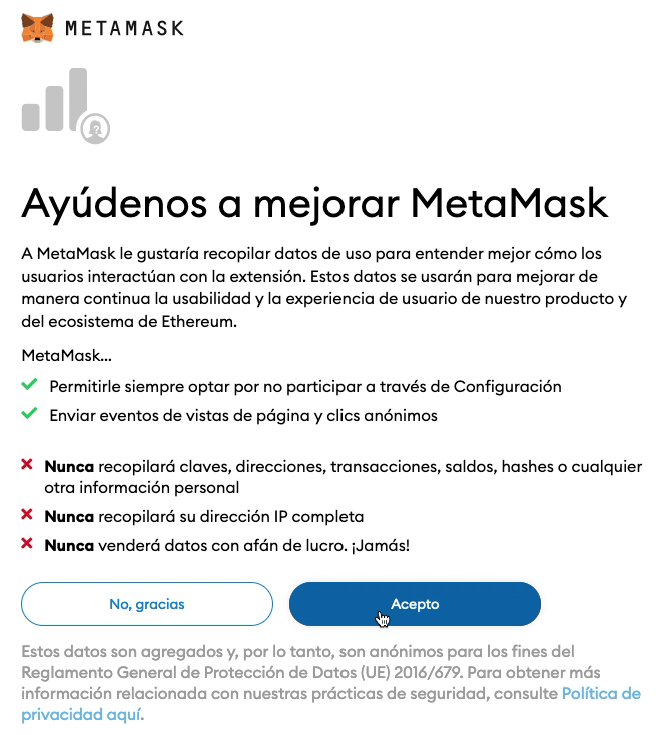 añadir Metamask